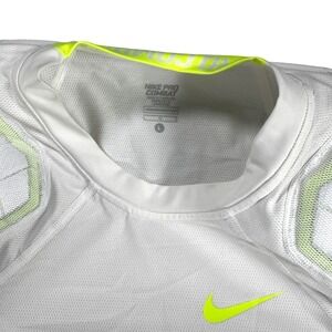 Nike Pro Combat Hyperstrong Padded Compression Shirt White Neon Mens Large